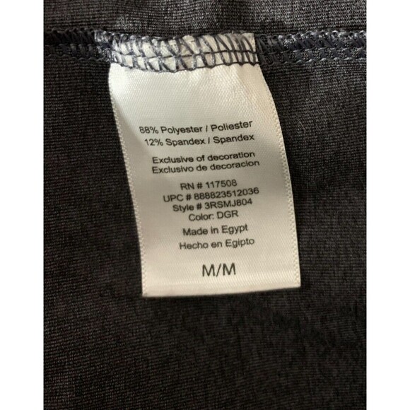 Reebok Medium (M) Grey Long Sleeve Thumb Holes 1/4 Zip Chest Pocket Reflective - Picture 8 of 10